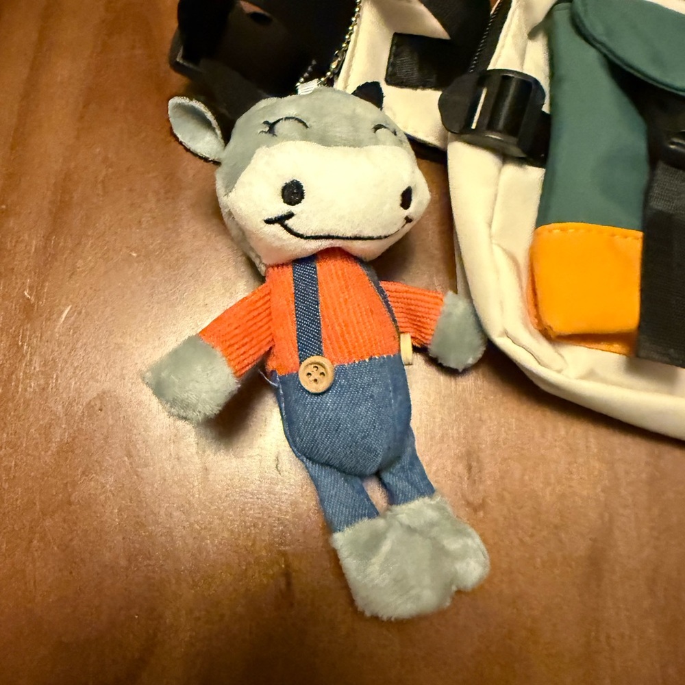 Multicolor Crossbody Bag with Toy - Picture 3 of 5